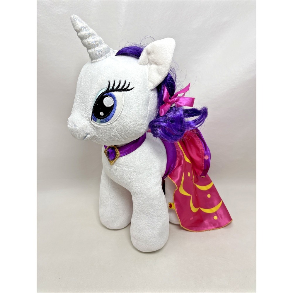My Little Pony Build A Bear Rarity Cape Necklace Plush Stuffed Animal 2014